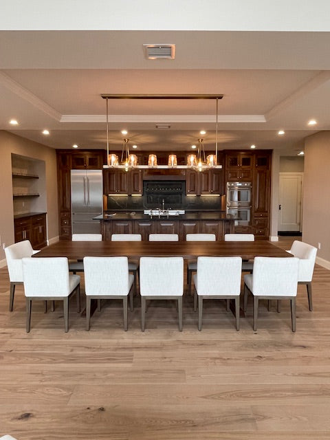 Modern Black Walnut Dining Table | Hand Crafted Custom Made Amish Furniture | Kitchen And Dining Tables