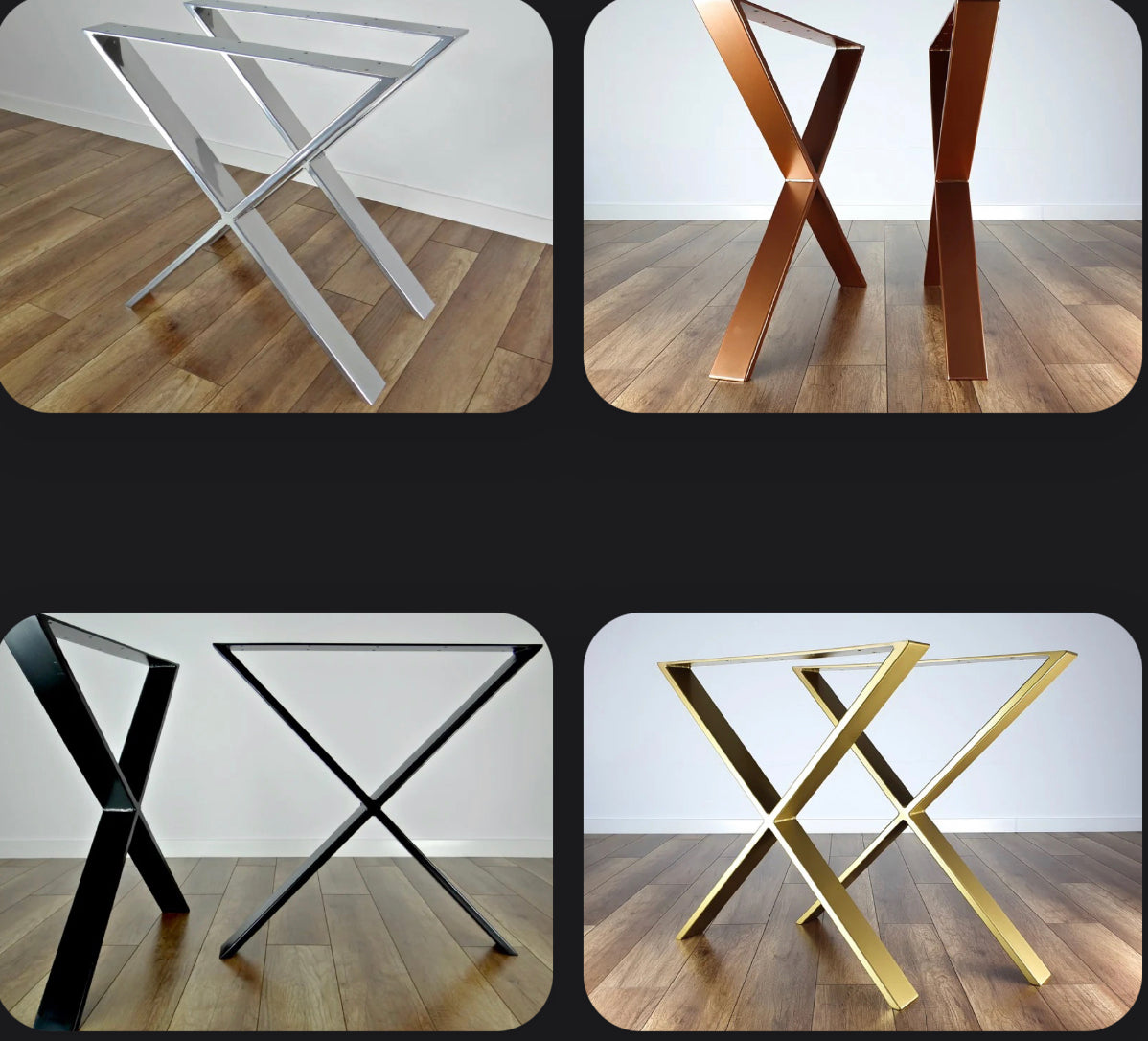 Modern Black Walnut Dining Table | Hand Crafted Custom Made Amish Furniture | Kitchen And Dining Tables