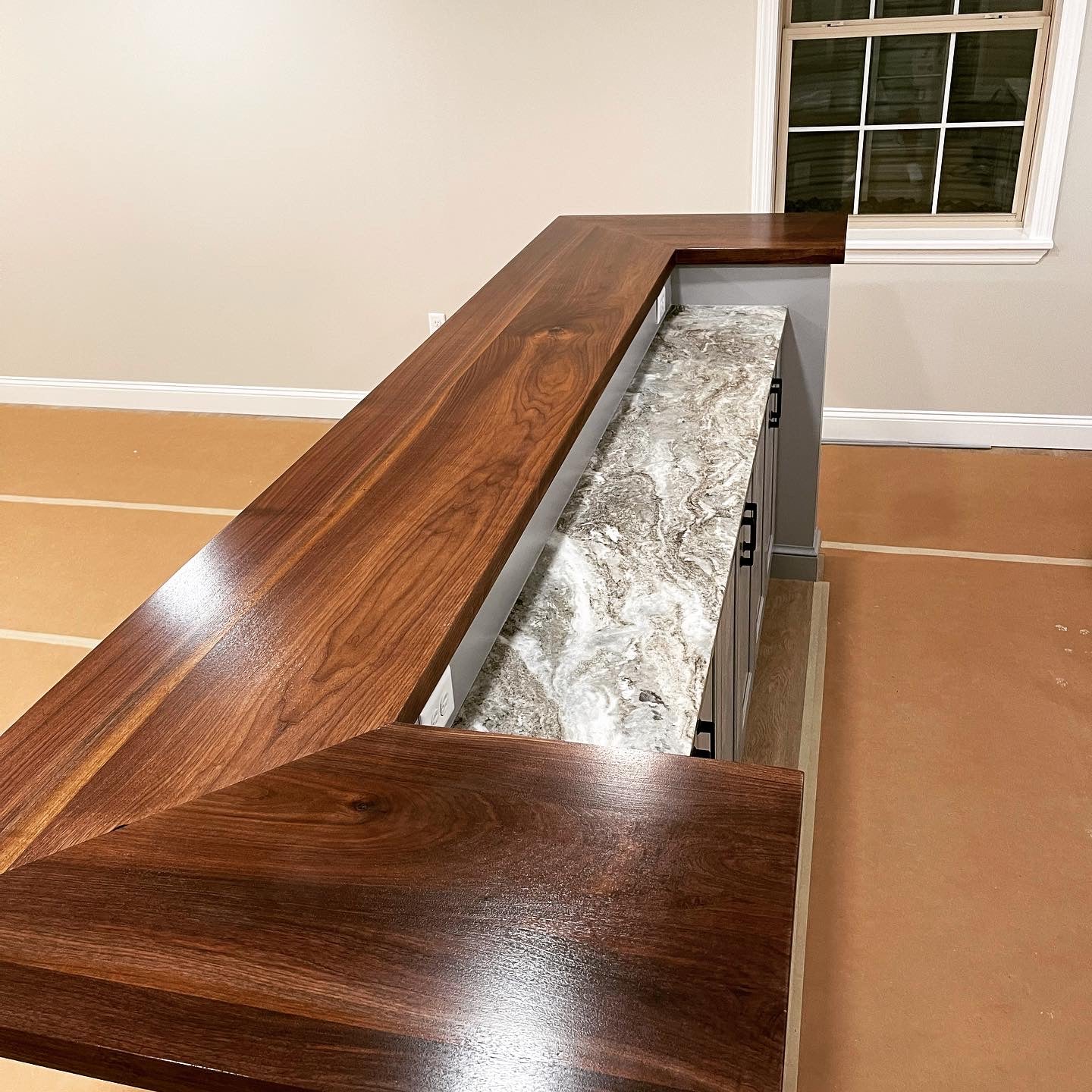 Custom Black Walnut Butcher Block Counter Tops