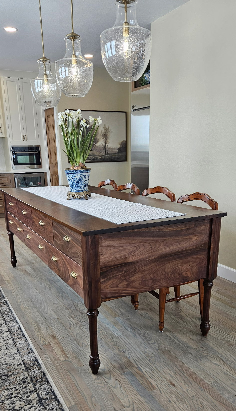 French Inspired Farmhouse Kitchen Island - Amish Crafted