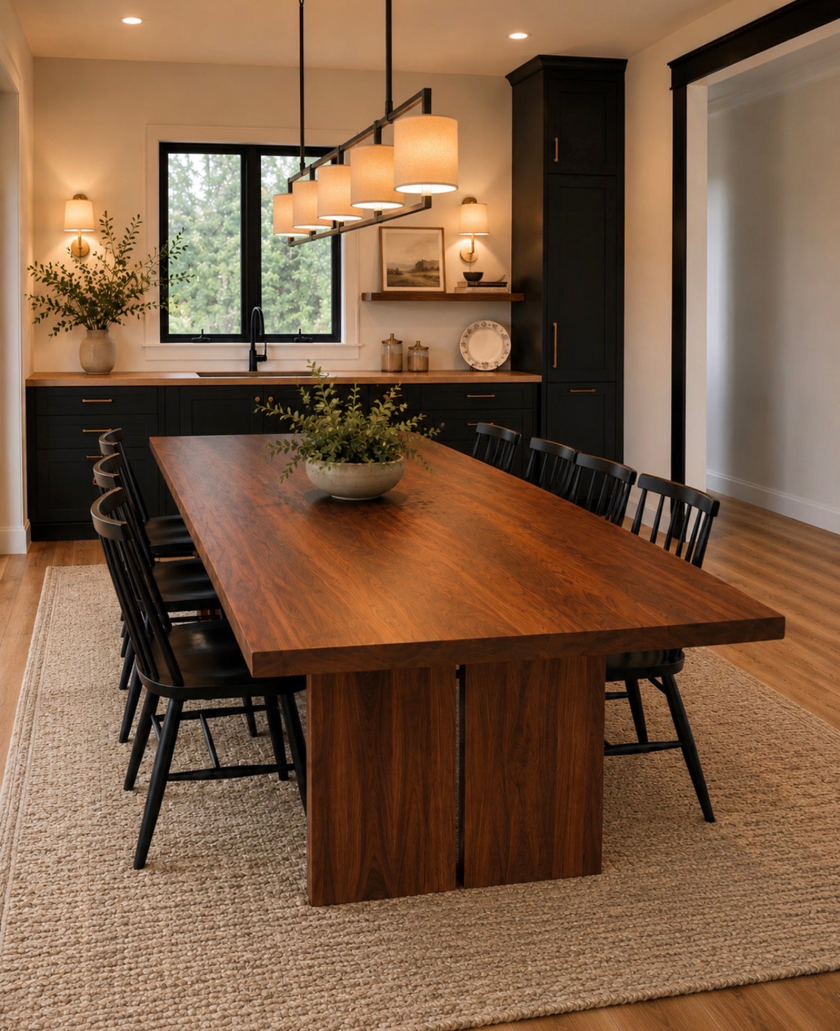 The "Lancaster" Walnut Dining Table