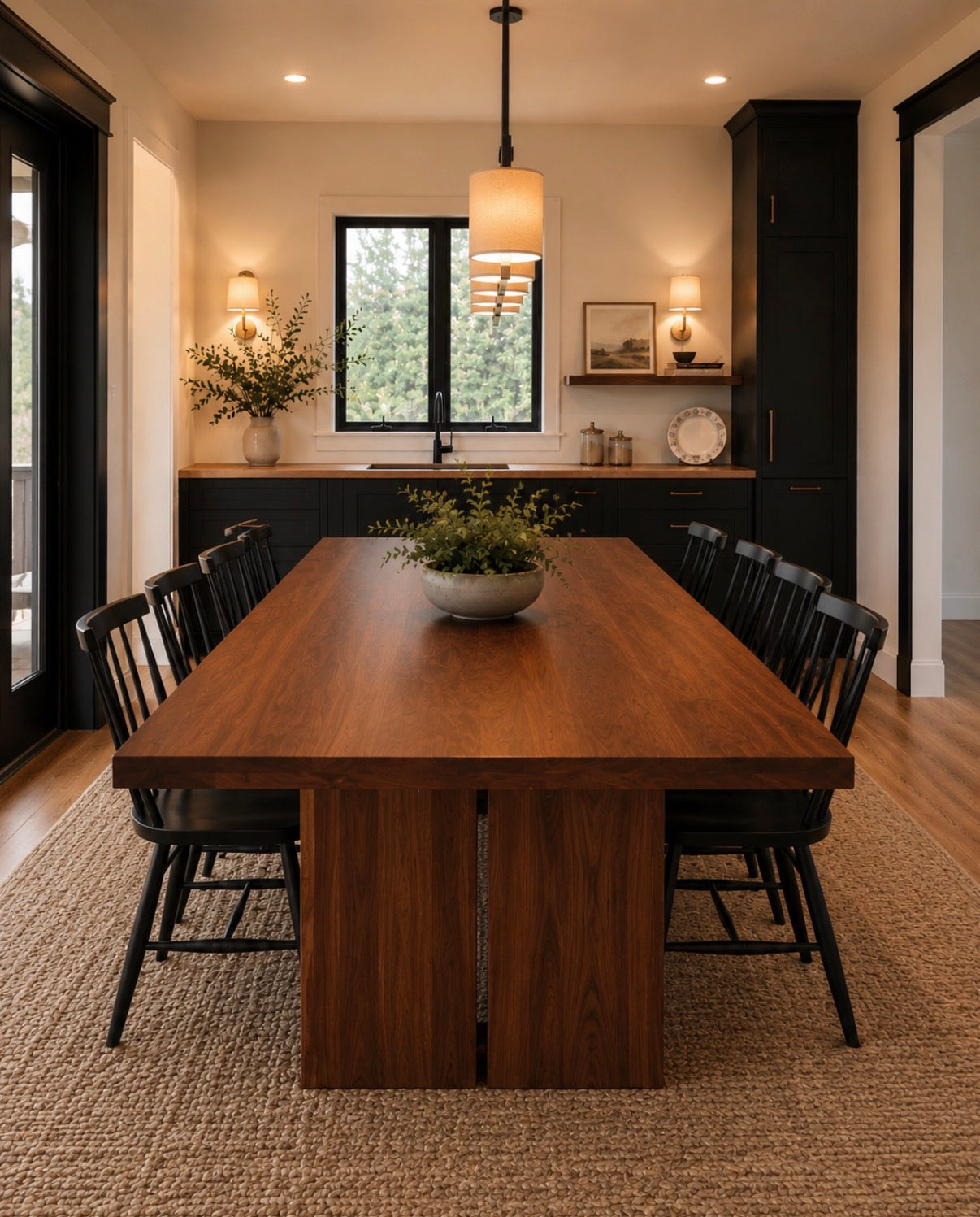 The "Lancaster" Walnut Dining Table