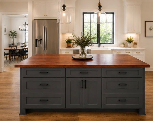 Custom Black Walnut, Maple or White Oak Butcher Block Counter Tops