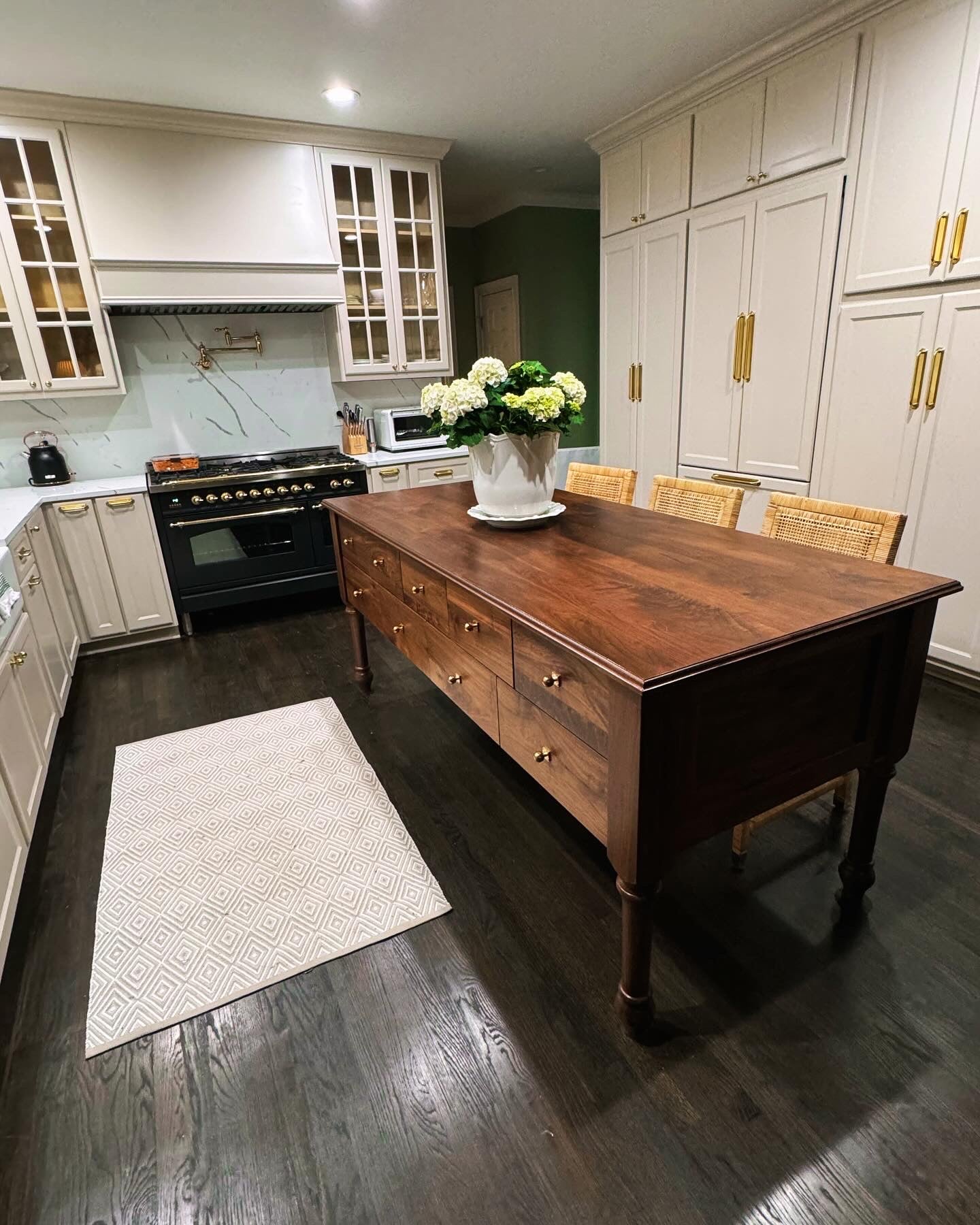 French Country Farmhouse Inspired Kitchen Islands