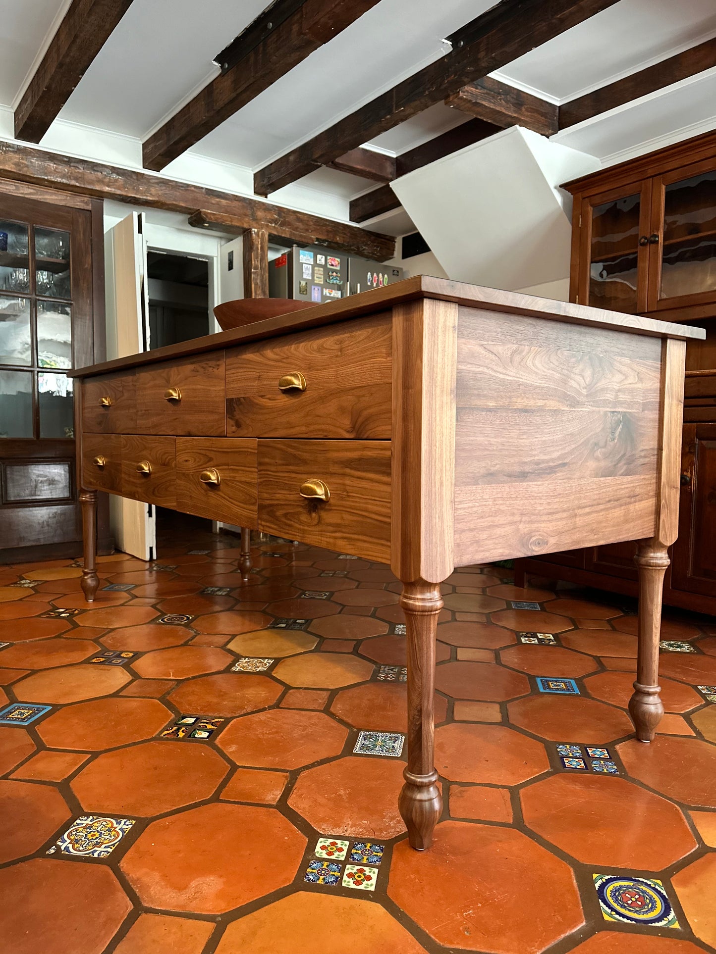 French Country Farmhouse Inspired Kitchen Islands