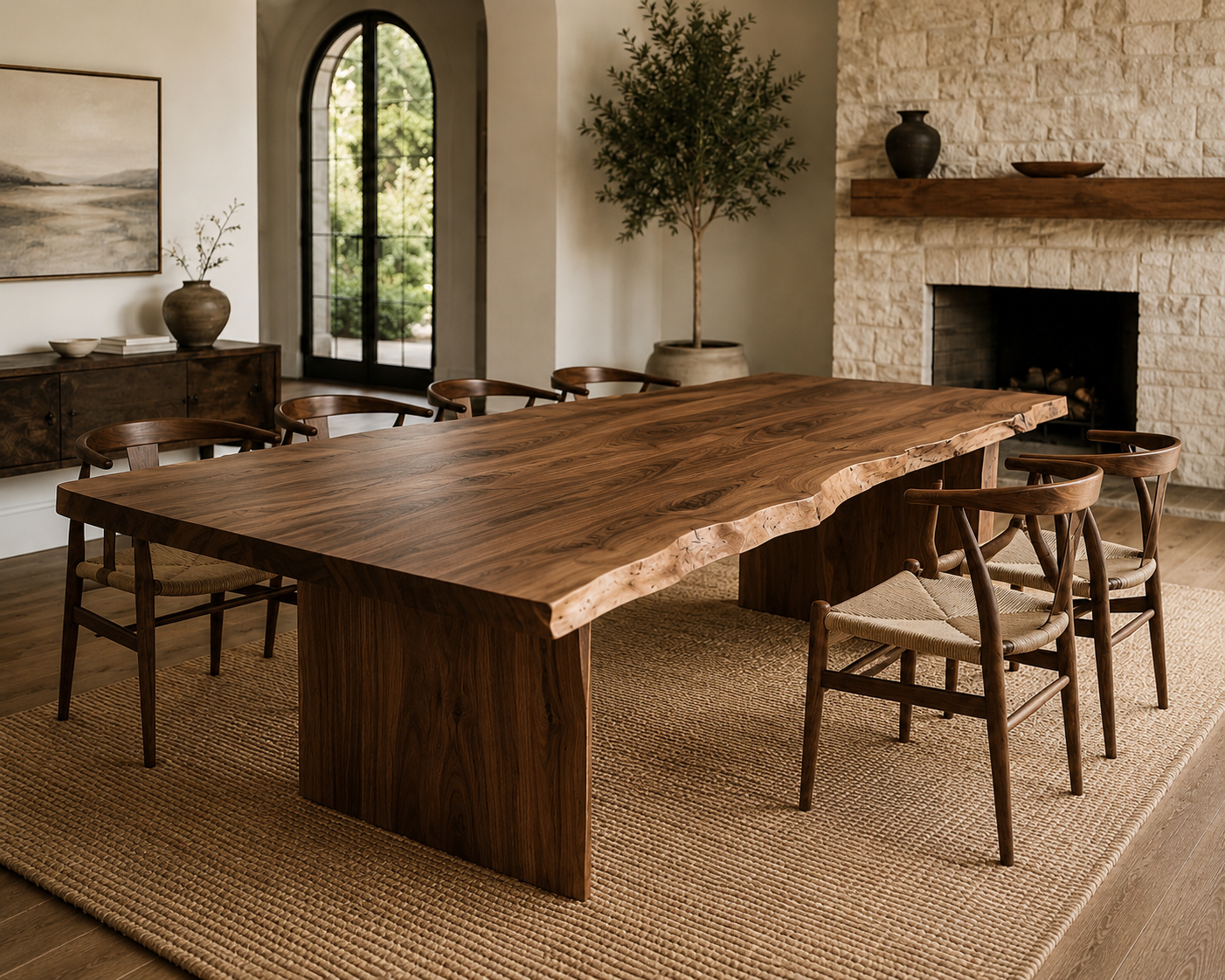 The "Lancaster" Walnut Dining Table