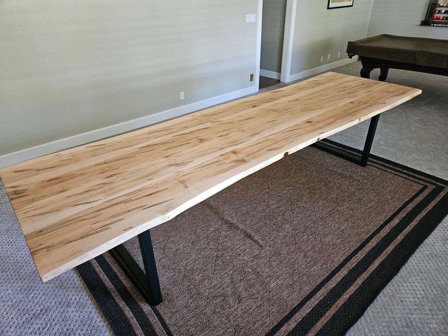 Live Edge Wormy Maple Table