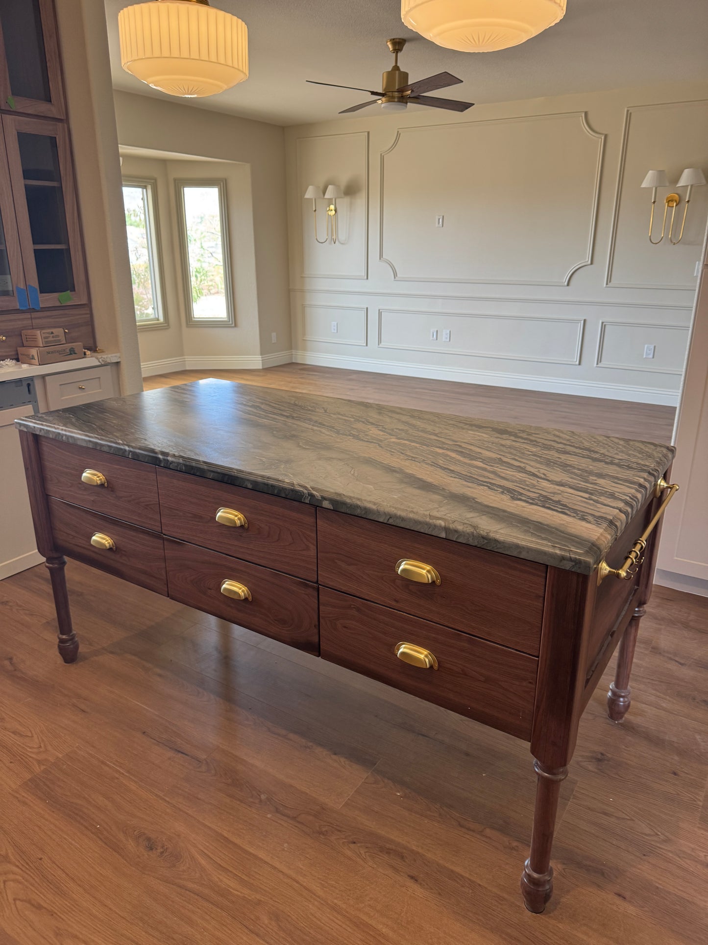 French Country Farmhouse Inspired Kitchen Islands