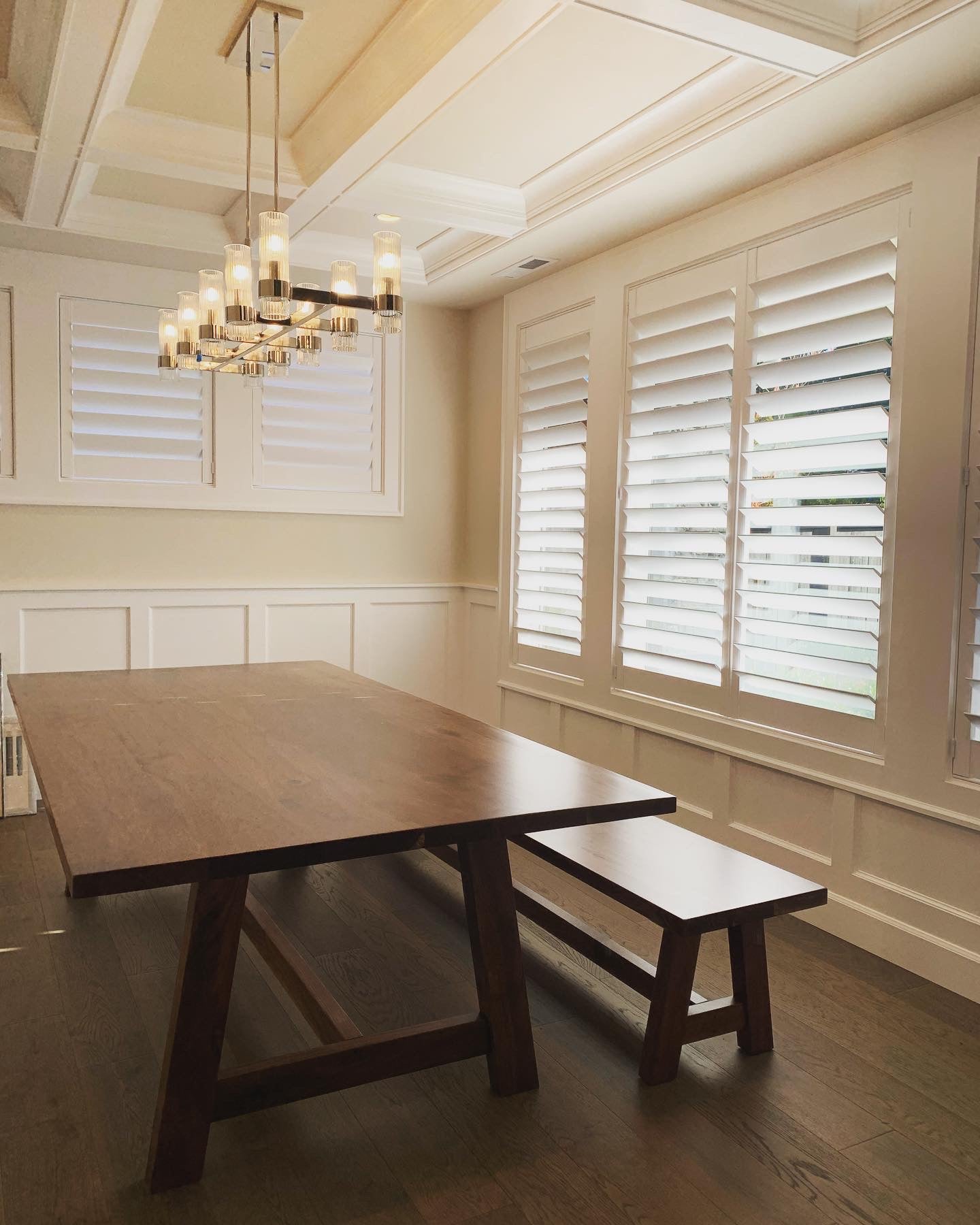 Black Walnut A Frame Trestle Table