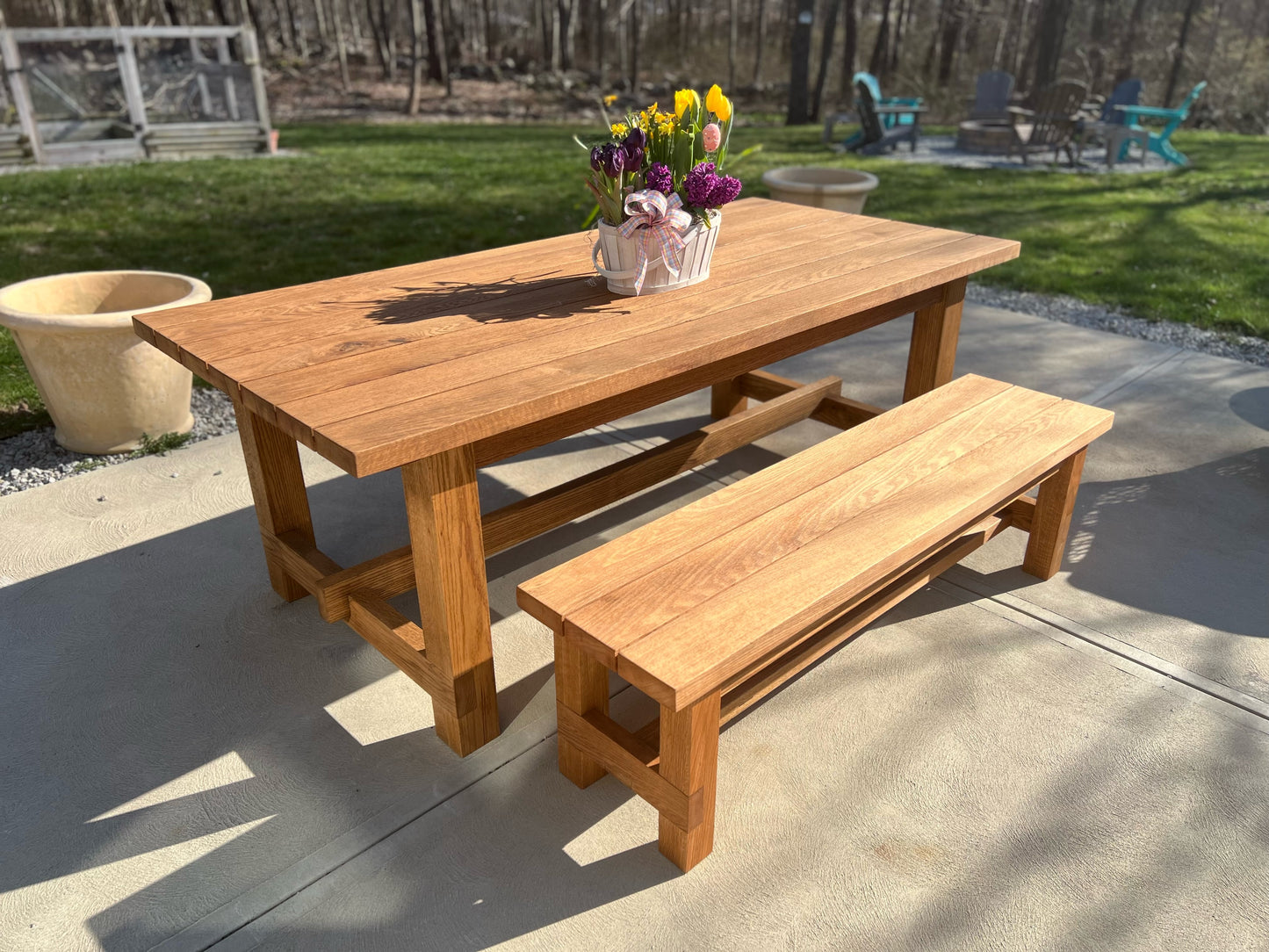 Outdoor Amish Made Picnic Table