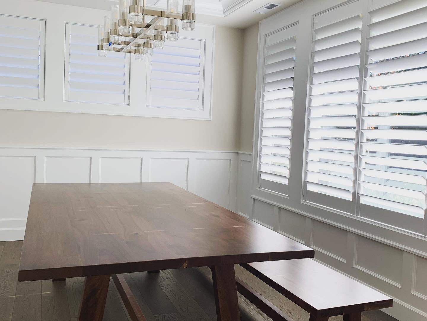 Black Walnut A Frame Trestle Table