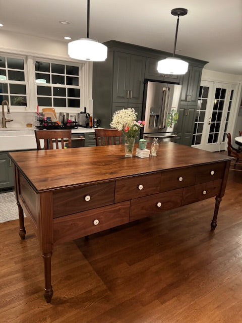 French Country Farmhouse Inspired Kitchen Islands