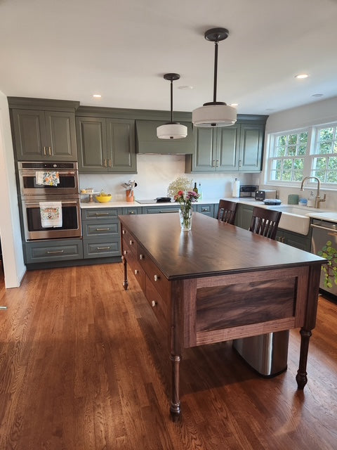 French Country Farmhouse Inspired Kitchen Islands