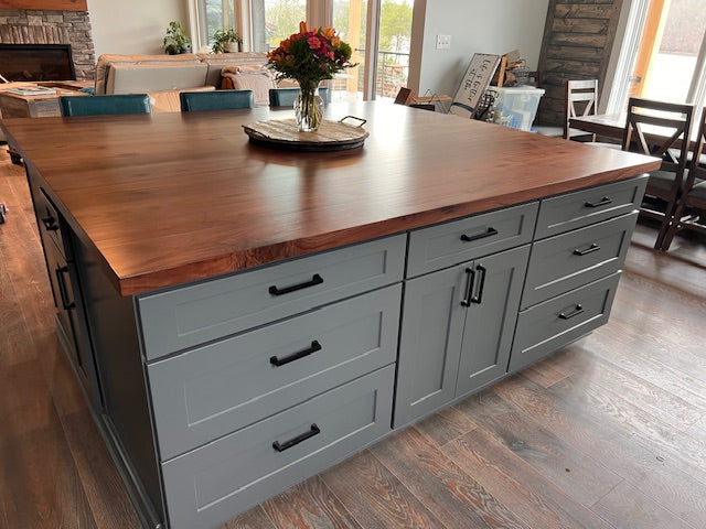 Custom Black Walnut Butcher Block Counter Tops
