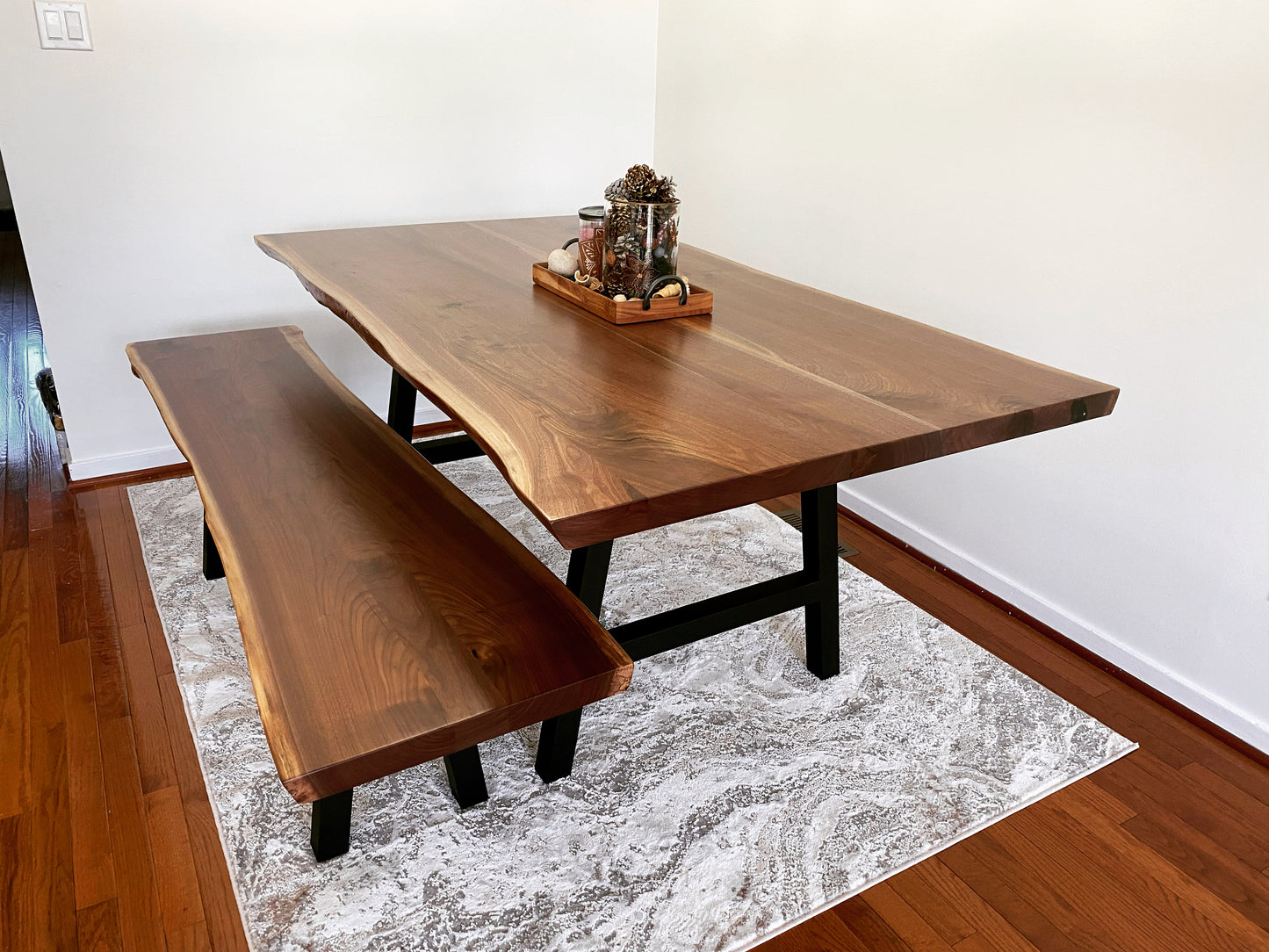 Live edge Black Walnut dining table by wrussellwoodhaus