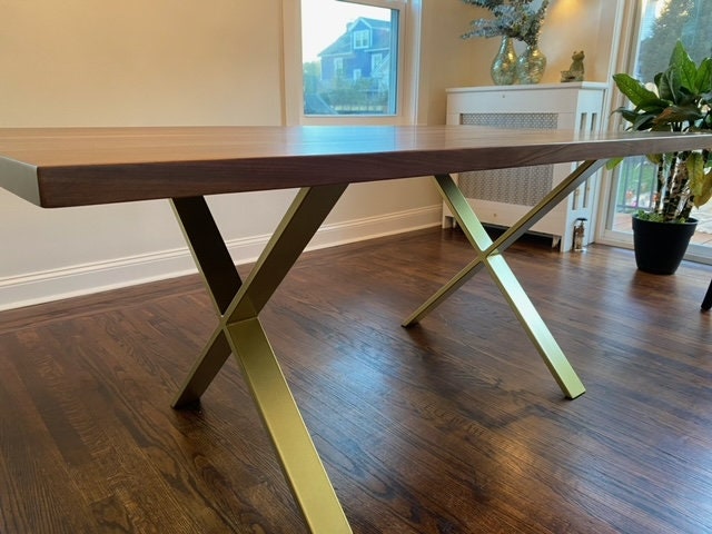 Modern Black Walnut Dining Table, Beautiful Walnut Tops, Amish Hand Crafted, Black Walnut Kitchen Tables