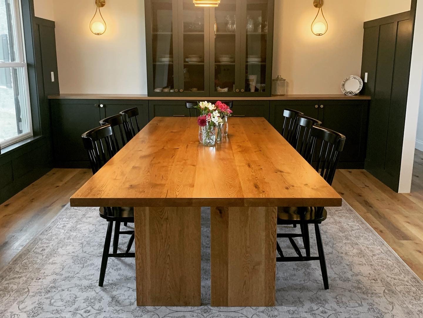 Modern Farmhouse Solid Hardwood Tables, Custom Made Amish Tables, High Quality Thick Tops, Handmade In America