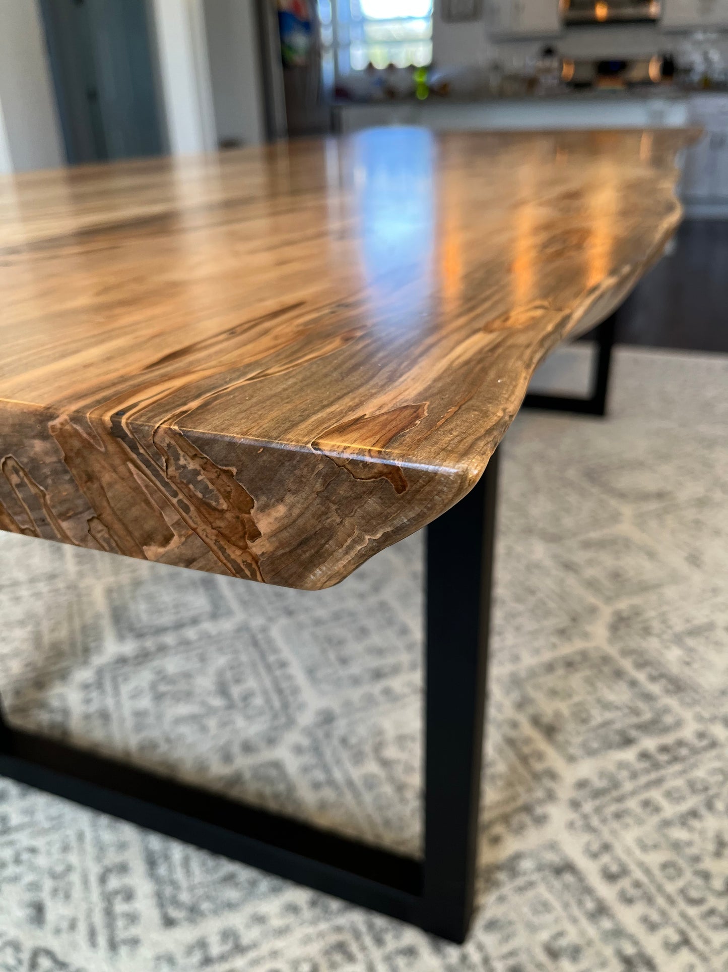 Live Edge Wormy Maple Table